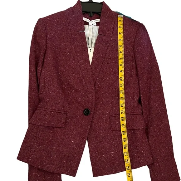 Veronica Beard Burgundy Blazer - Picture 10 of 12